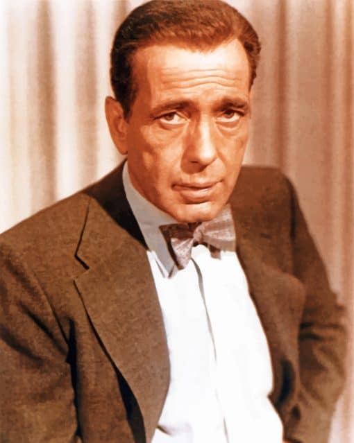 Bogart Humphrey Portrait paint by numbers