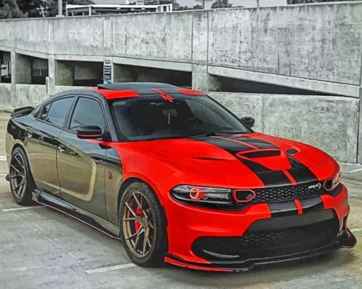 Charger Scat paint by Numbers