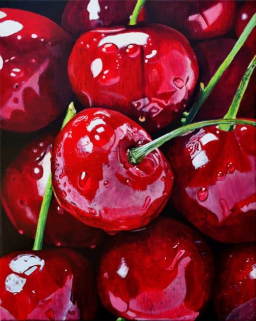 Cherry paint By Numbers