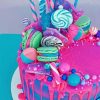 Cotton Candy Cake paint By Numbers