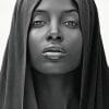 Dark Skin African American Model paint By Numbers