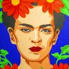 Floral Frida Kahlo paint By numbers