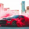 Ford Mustang Smoke paint By Numbers