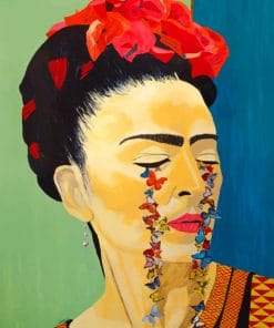 Frida Kahlo Crying Butterflies paint By Numbers