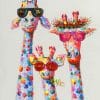 Giraffes With Sunglasses paint By Numbers