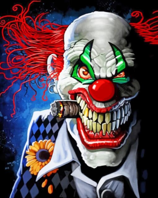 Heat Clown paint By Numbers