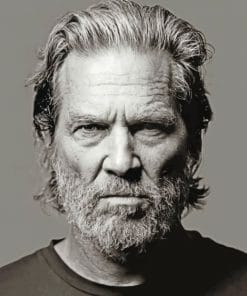 Jeff Bridges Portrait paint by numbers