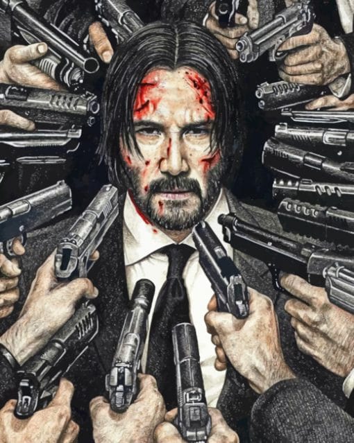 John Wick paint By numbers
