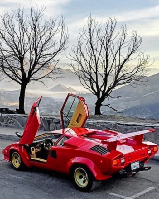 Lamborghini Countach paint By Numbers