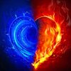 Love Fire And Water paint By Paint by Numbers