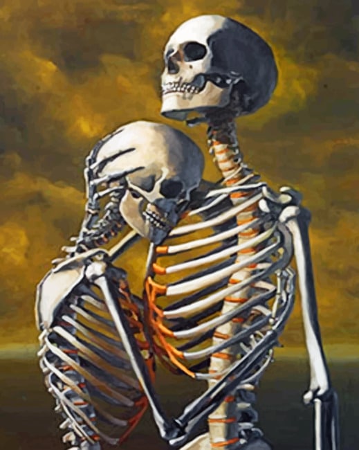 Love Skeletons paint By Numbers