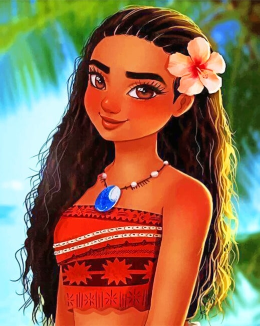 Moana paint by numbers