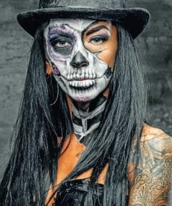 Skull Makeup paint By Numbers