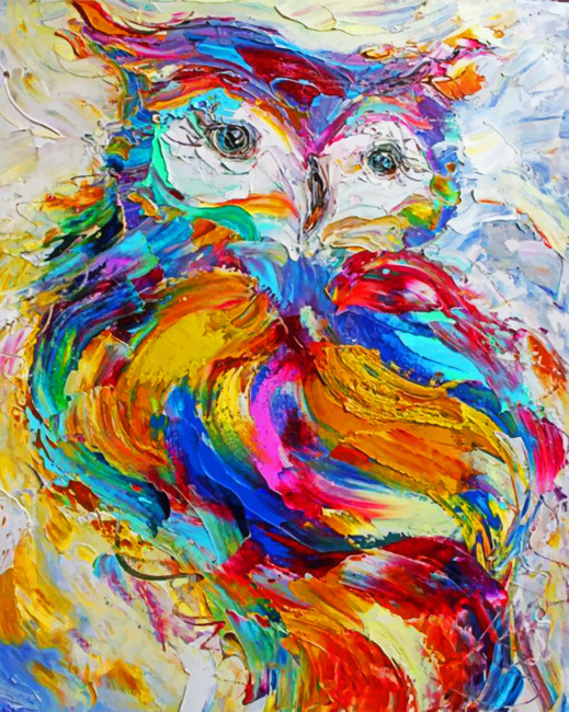 Owl Art paint By Numbers