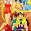 Sailor Moon Group Mars paint By Numbers