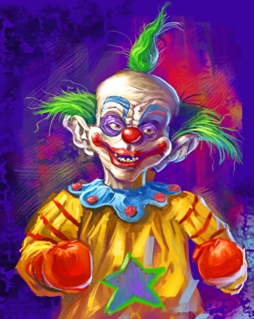 Scary Clown Paint By Numbers