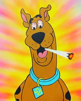 Stoner Scooby Doo - Cartoons Paint By Numbers - Painting By Numbers