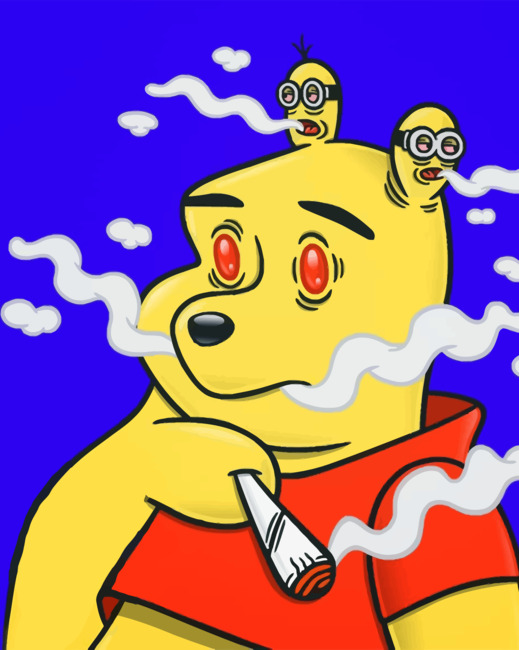 Stoner Bear paint By Numbers