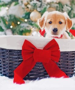 puppy-in-christmas-basket-paint-by-numbers