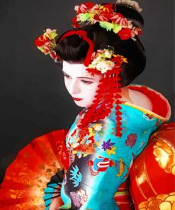 Aesthetic Geisha paint by numbers
