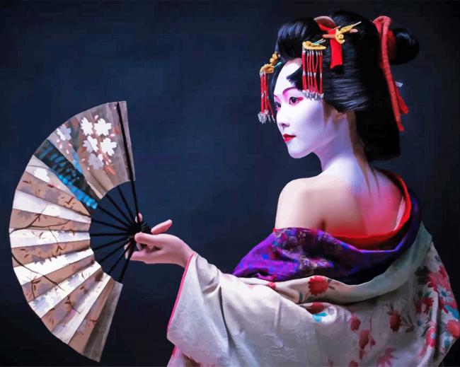 Geisha Japanese Anime - Paint by Numbers Kit – I Love DIY Art