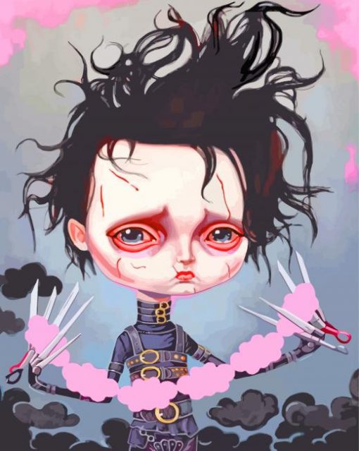 cute-edward-scissorhands-paint-by-numbers