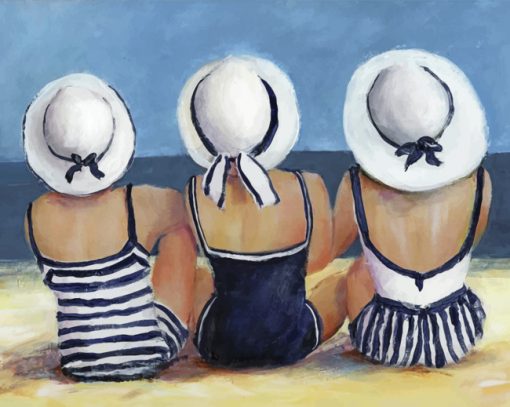 Girl-In-The-Beach-paint-by-number