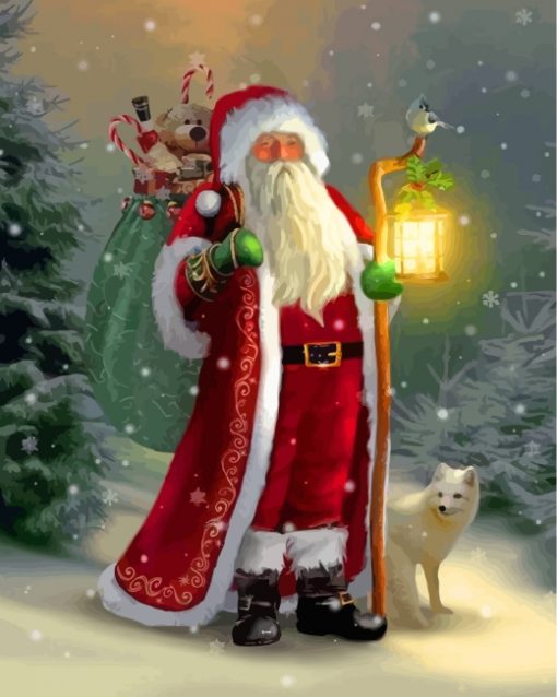 Christmas Santa Claus paint by numbers