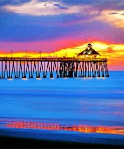Imperial-Beach-California-pier-paint-by-numbers