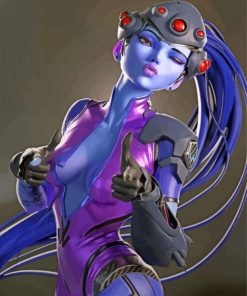 Cool Widowmaker paint by numbers