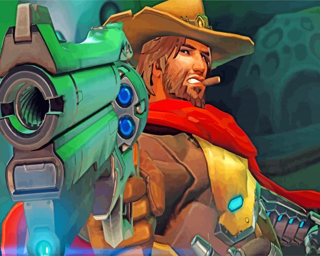 Aesthetic McCree paint by
