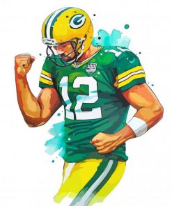 Aaron Rodgers Packers paint by numbers