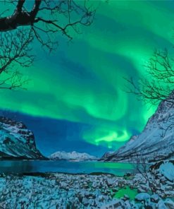Aurora Northern Lights Paint by numbers