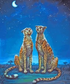 Cheetah Animals Paint by numbers