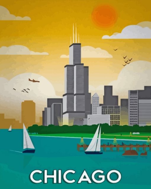 Chicago Poster Paint by numbers
