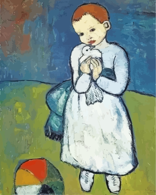 Child With Love Picasso Art paint by numbers