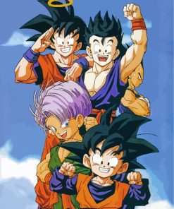 Dragon Ball Z Friends Paint by numbers