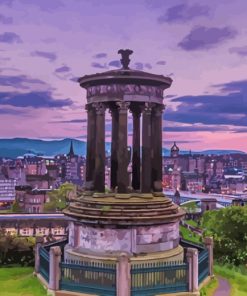 Dugald Stewart Monument Edinburgh Paint by numbers