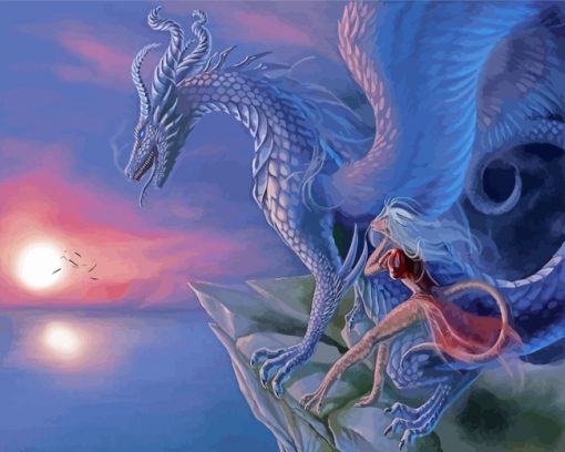 Fantasy Dragons paint by numbers