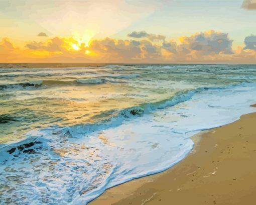 Florida Beach Sunrise paint by numbers