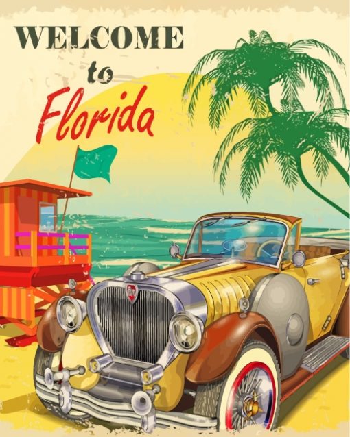 Florida Poster paint by numbers