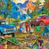 Forest Camping paint by numbers