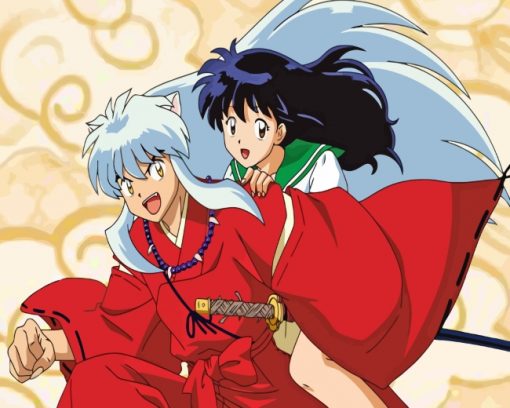 Inuyasha And Kikyo Paint by numbers