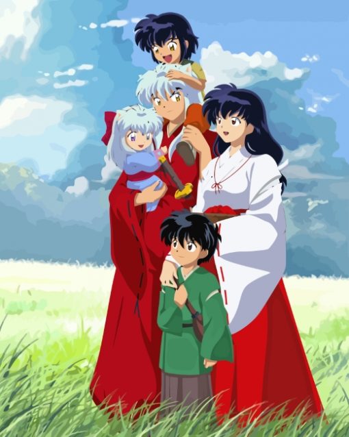 Inuyasha Family paint by numbers