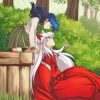 Inuyasha And Kagome paint by numbers