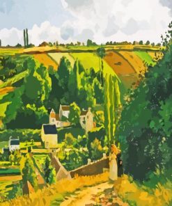 Jalais Hill Pontoise By Pissaro paiint by numbers