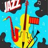 Jazz Music Illustration paint by numbers