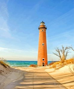 Little Sable Point Lighthouse paint by numbers