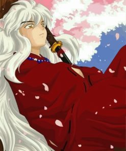 Lonely Inuyasha paint by numbers