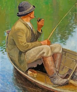 Man Fishing Art Paint by numbers